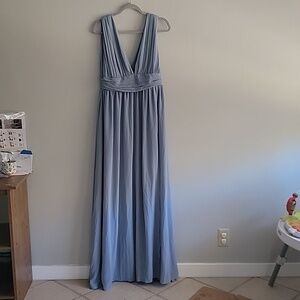 Lulu's size large dusty blue bridesmaid dress